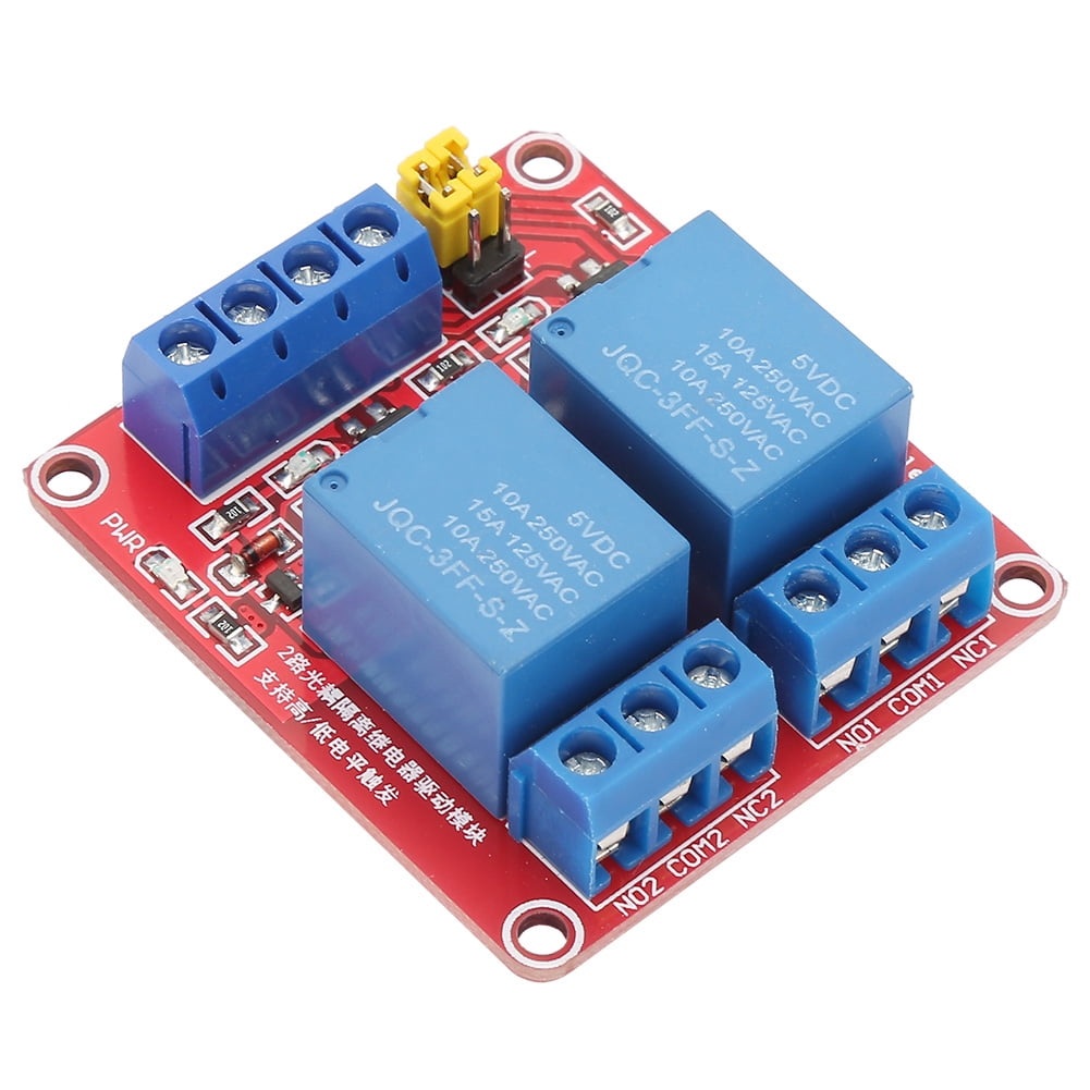 With LED Indicator With Optocoupler Isolation 2 Channel Faulttolerant Trigger Relay Module