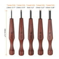 thumbnail image 2 of Uxcell 5 Packs SKS7 Alloy Tool Steel Triangle Knife Wood Chisels Carving Tools Knife Set, 2 of 6