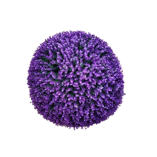 Decoración brillante de hierba plástica Wosthever Azul morado Diámetro exterior 25cm