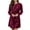 Red, variant on Women’s Plus Size Boat Neck Velvet Dress Long Sleeve Wrap Empire Waist Midi Dress for Wedding Guest