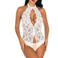 thumbnail image 2 of Summer Savings Clearance Bodysuit for Women Teddy Underwear Open Crotch Jumpsuit Lace Sexy Lingerie for Curvy Women, 2 of 9