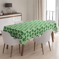 thumbnail image 2 of Rectangle Decorative Tablecloth [Size: 60 x 84 inch], Washable and Reusable Table Cloth Cover for Indoor and Outdoor (St Patricks Day Green), 2 of 2