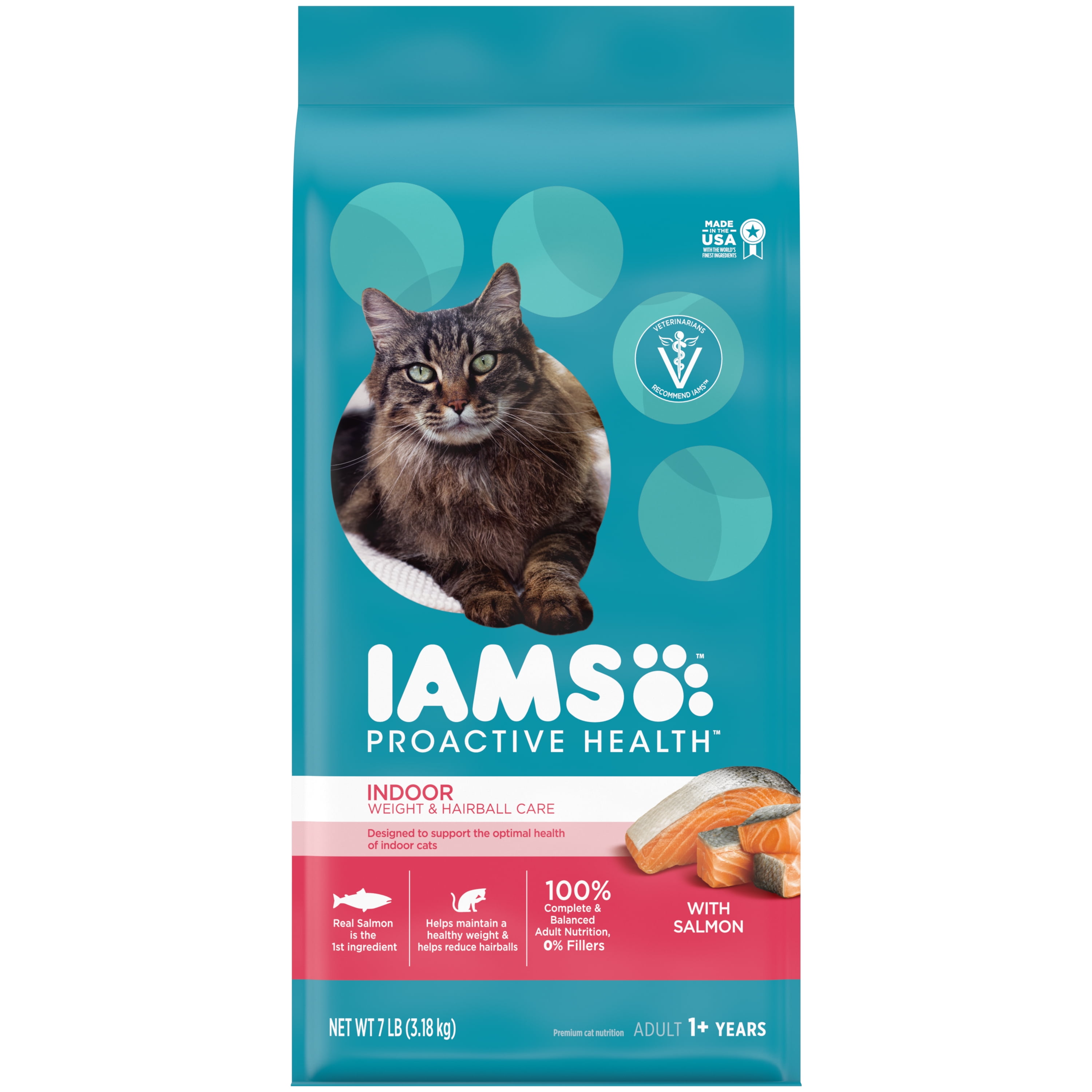 IAMS PROACTIVE HEALTH Adult Indoor Weight & Hairball Care Dry Cat Food