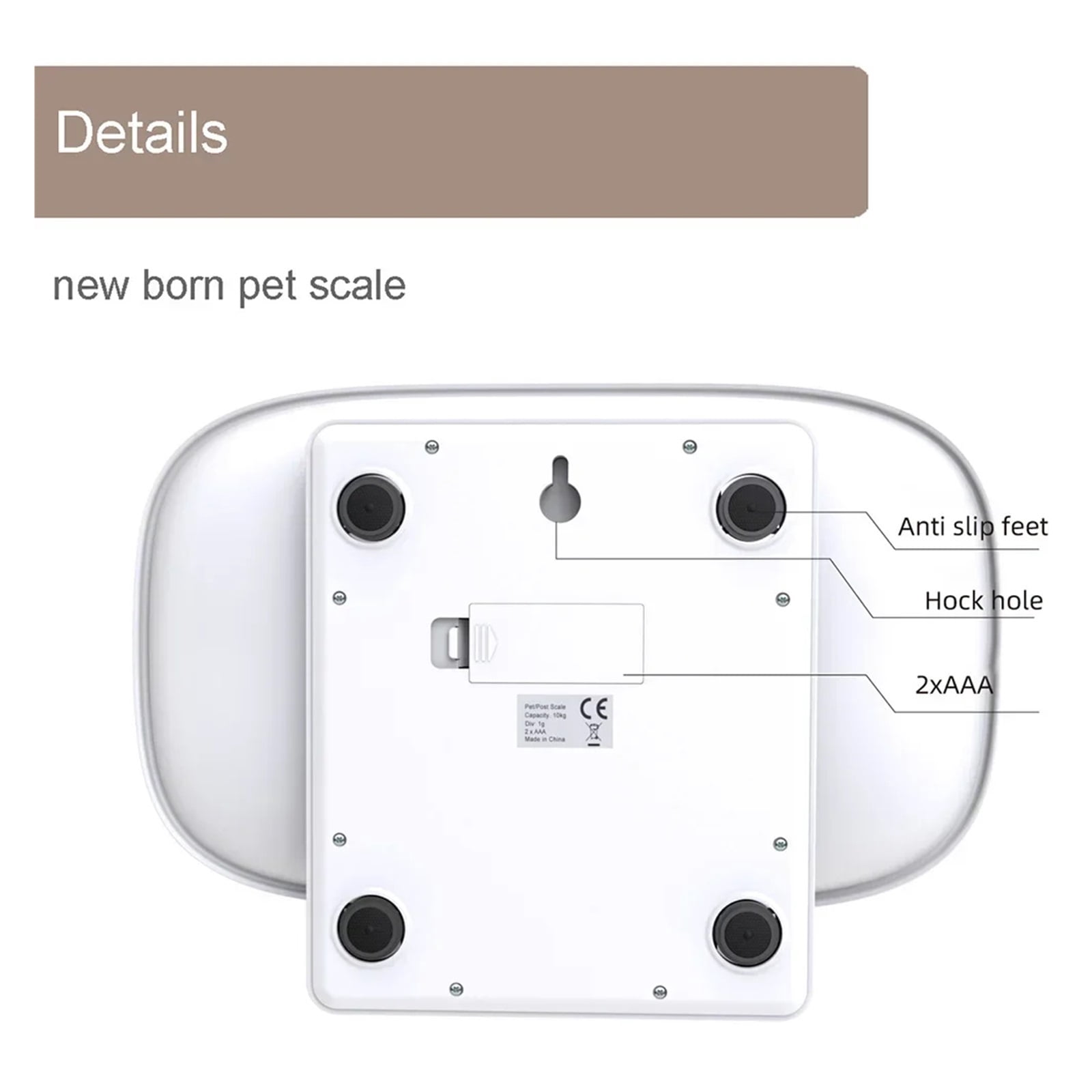 Scale G High Weighing Digital Tools Dogs For Precision Weight Puppy Electronic Balance Cats Animal Baby Pet ,Simple Operation