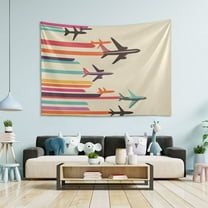 Yayeee Tapestry Wall Hanging for Bedroom 60" x 40" Living Room Home Wall Art Decor, Flying Planes