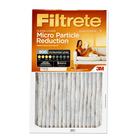Filtrete 16x25x1, Allergen Defense Micro Particle Reduction HVAC Furnace Air Filter, 800 MPR, 1 (Best Whole House Air Cleaner Hvac)