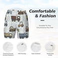 thumbnail image 5 of Balery Tractor and Dumper Mens Swim Trunks Swim Shorts for Men Quick Dry Inseam Beach Shorts with Compression Liner Pocket-3X-Large, 5 of 9