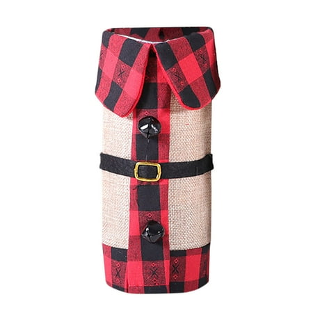 

Christmas Fabric Wine Bottle Sleeve Decoration Christmas Wine Bottle Bag