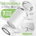 thumbnail image 2 of Hatisan Self Stirring Coffee Mug With Lid Electric High Speed Self Stirring Mug 400ml Rechargeable Detachable Stainless Steel Self Stirring Cup for Coffee, Milk, Cocoa Christmas Gift(Green), 2 of 10