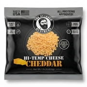 The Bearded Butchers High-Temp Cheddar Cheese, 1 lb Bag, 1/4-inch Cubes, Shelf-Stable, 400°F High Temp, for Sausage, Brats, Snack Sticks, Burgers