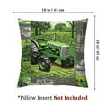 thumbnail image 4 of Tractor Throw Pillow Covers  Equipment Trucks Cushion Cases for Home Outdoors Office Car, Farmhouse Harvester Pillow Covers, Green Vehicle Plaid Cushion Covers, 4 of 7