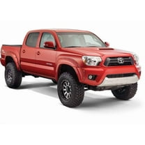 Bushwacker 31927-02 Black Pocket/Rivet Style Smooth Finish 4-Piece Fender Flare Set for 2012-2015 Toyota Tacoma w/73.5 In. Bed