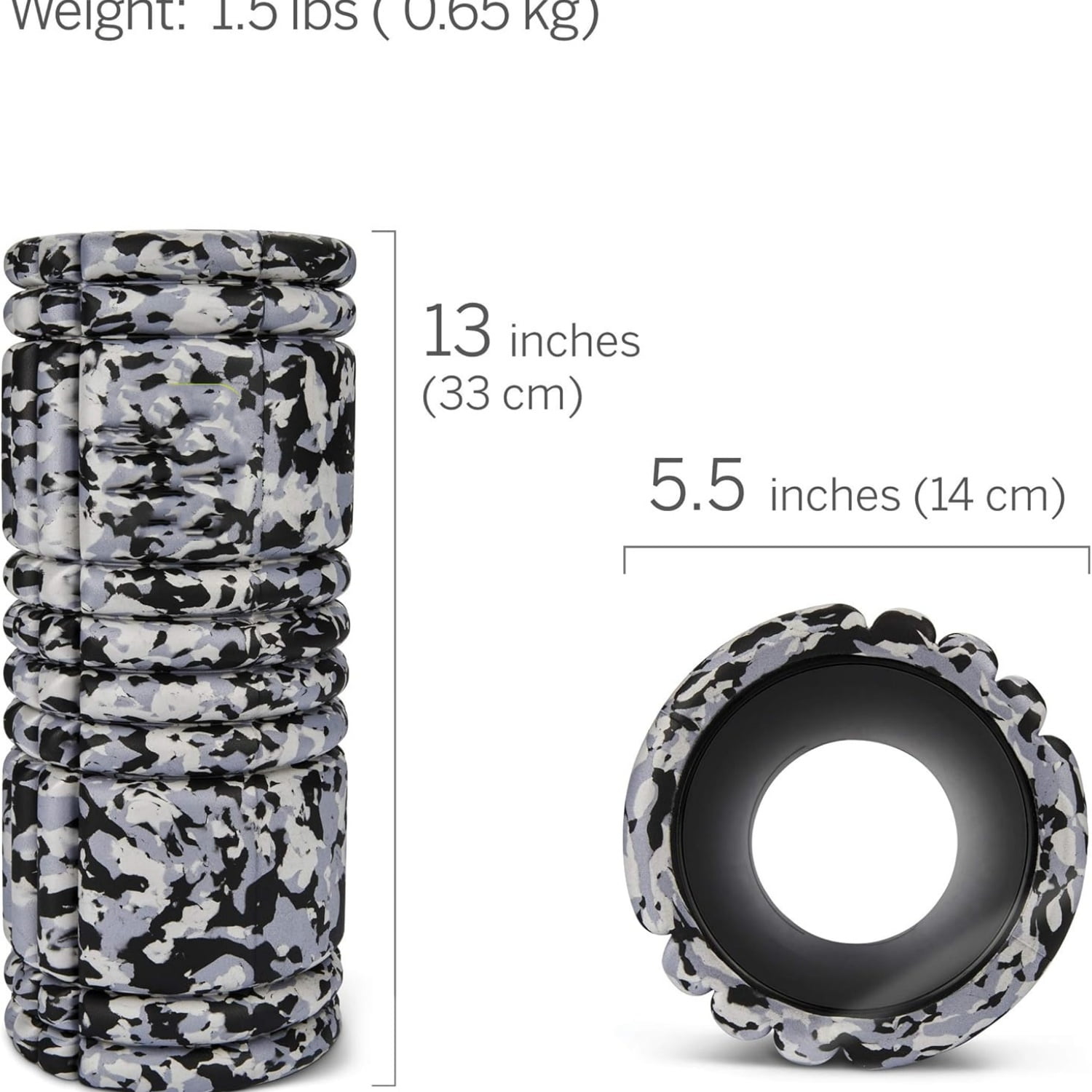 Foam Roller - 13" Multi-Density Massage Roller for Deep Tissue & Muscle Recovery - Relieves Tight, Sore Muscles & Kinks, Improves Mobility & Circulation - Targets Key Body Parts