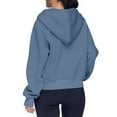 thumbnail image 6 of BDPORKAS Oversized Hoodies for Women Half Zip Fleece Sweatshirt Pullover Jacket with Thumb Holes, 6 of 7