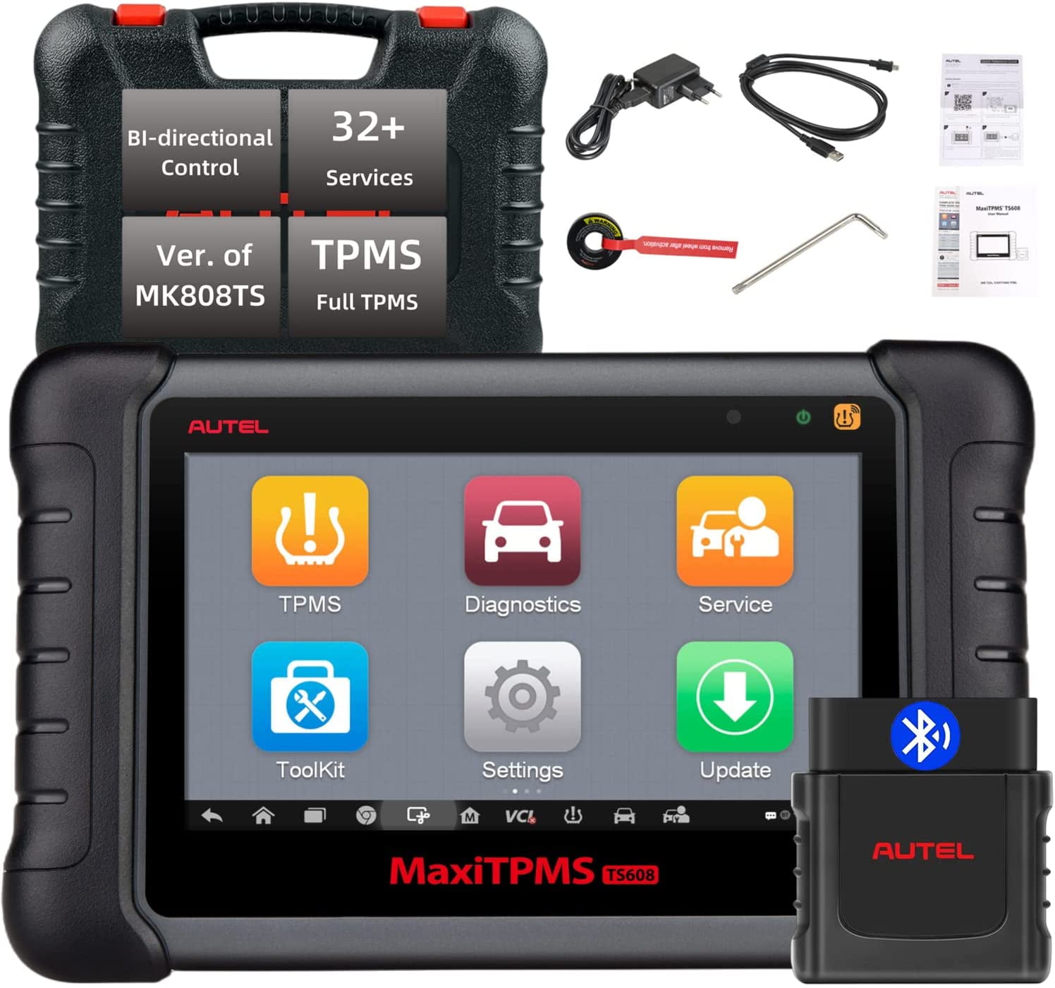 Autel MaxiTPMS TS608 With Screen Protector Full TPMS Function Plus All ...