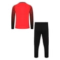 thumbnail image 2 of Zaldita Boys Goalkeeper Soccer Jersey Football Training Uniform Sponge Padded T-shirt And Long Pants Set Red 15-16, 2 of 7