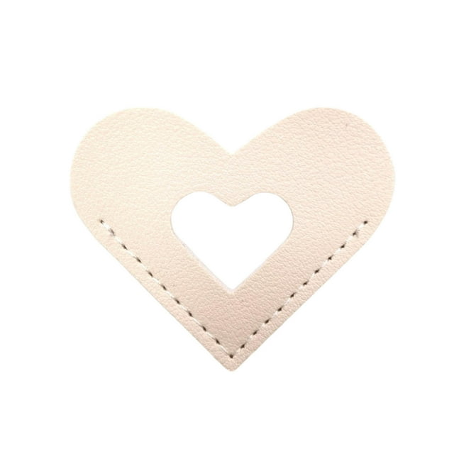 Heart Gift Bag Leather Heart Bookmark Corner Leather Bookmark Personalized Hand Reading Bookmark with Velvet Bag Bookworm Booklover Gift Personalized Gift Bags