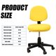 thumbnail image 5 of FloreceBien 2 Piezas Funda Universal para Respaldo de Silla de Oficina para Computadora Funda Protectora para Silla de Dibujo Giratoria Estirable,Amarillo, 5 of 5