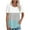 Light Blue, variant on Summer Tops with Sleeves Short Sleeve Shirts Women V Neck Womens Tops Summer Ladies Striped Tee Shirt Spring Clothes for Women New & Trending