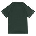 thumbnail image 6 of FORMRS Boys Rash Guard Short Sleeves Swim Shirt Quick Dry UPF 50+ Sun Protection, Sizes 3-12T, Green Plants, 6 of 6