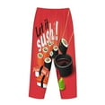 thumbnail image 5 of Disketp Sushi Print Women'S Comfy Pajama Pants Casual Drawstring Palazzo Lounge Wide Leg Pants, 5 of 9
