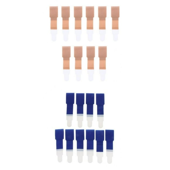 20 Piezas Yuyangstore Férulas Blandas Separador de Dedos del Pie Azul