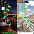 thumbnail image 6 of Hummingbird Bell Solar Wind Chimes Lights, Colorful Wind Chime Lights, Outdoor LED Decorative Lights Memorial Gifts for Garden Mothers Day Yard Decor, 6 of 8