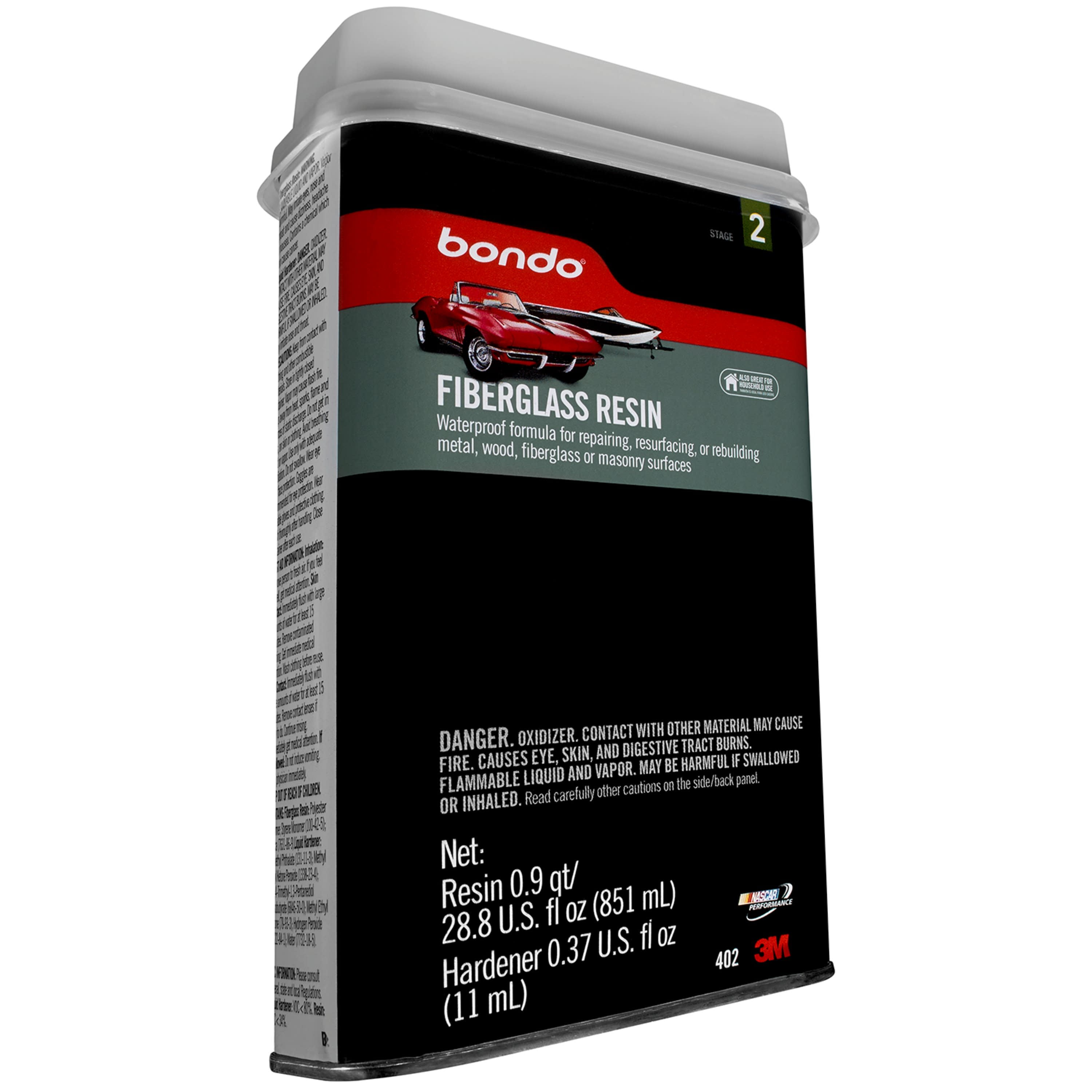 Bondo Fiberglass Resin, 00402, 0.9 Quart