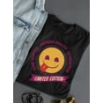thumbnail image 3 of Limited Edition - Premium Retro Emoji Graphic Women's T-shirt, 3 of 4