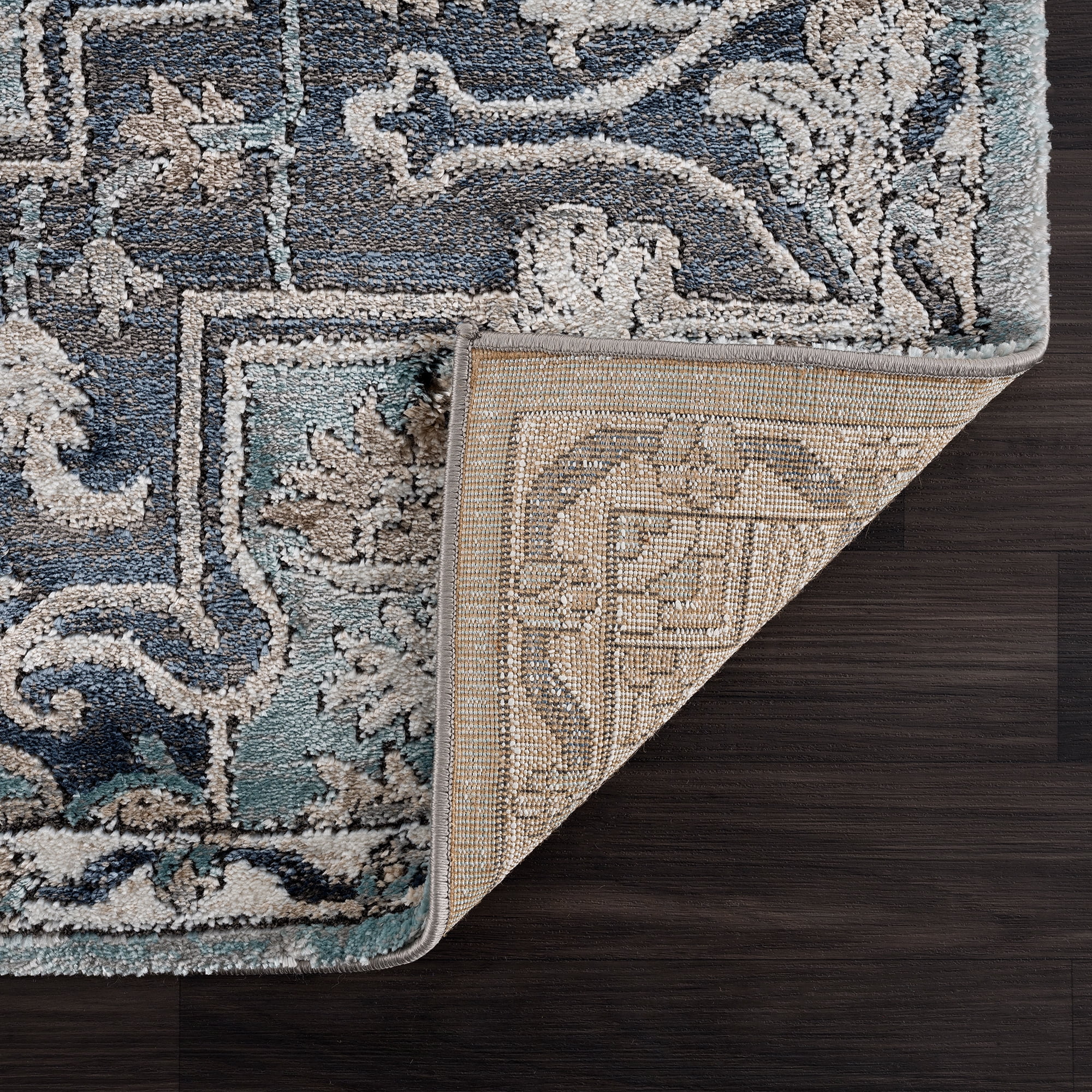 United Weavers Edinson Estrella Transitional Medallion Runner Rug, Blue, 2'7" x 7'2"