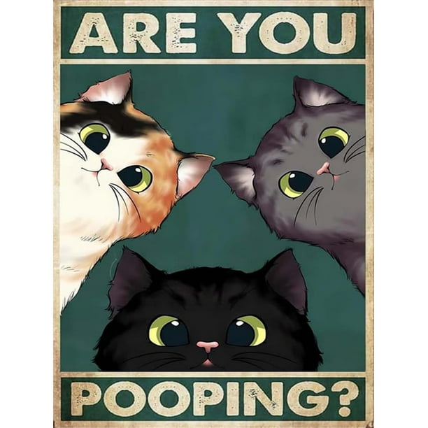 Kit de pintura de diamantes GKOKG con forma de gato, 30 x 40 cm