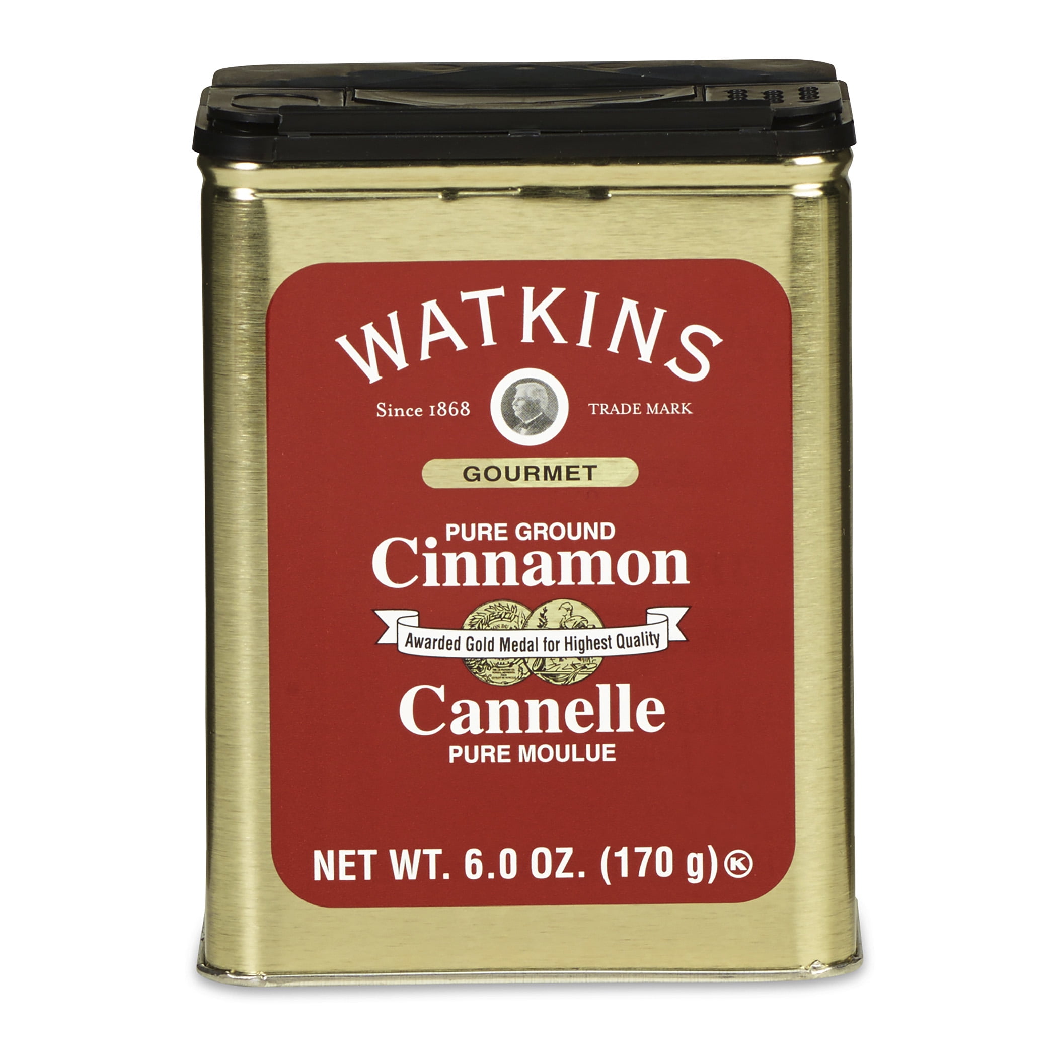 Watkins Pure Ground Cinnamon Tin 6 oz