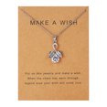 thumbnail image 2 of Collier pour Femmes Design en Carton Diamant Acier Titane Brillant Collier Clavicule Collier en Pierre Naturelle pour Femmes, 2 of 5