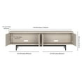 thumbnail image 3 of Evelyn&Zoe Abington Rectangular TV Stand for TV's up to 75", Alder White, 3 of 8