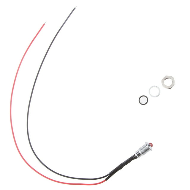 12V 8mm LED Panel Del Tablero de Instrumentos Indicador de Advertencia Light Marker Lamp Rojo Sharpla Luz indicadora LED a prueba de agua