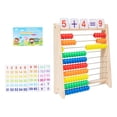 thumbnail image 2 of Ábaco de madera para matemáticas infantiles, material didáctico para matemáticas, herramienta de desarrollo, estante de conteo para primaria, 1.º y 2., 2 of 9