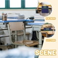 thumbnail image 4 of DEEPCRAFF Classroom Chair Storage Pocket in Green with Book Holder and Easy Installation, 4 of 6