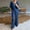 Z02-Blue, variant on BYHONG Womens Casual Thin Silk Top Sets Summer V Neck Short Sleeved Top Loose Pants Suit Blue S