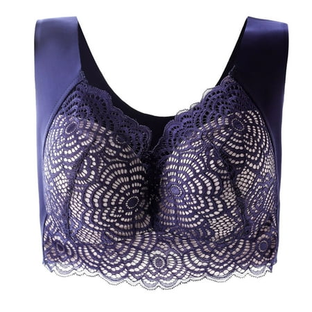 

Plus Size Full Coverage Bra Womens Adjustable Straps Underwear Crop Wire Free Bra Wirefree Bra with Support deep v neck wrap top comfy bra Damen Sexy Reizwäsche Strapse Set
