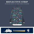thumbnail image 5 of FORMRS Kids Backpack for School Unisex 17" Casual Bookbag Travel Daypack with Compartment Pockets, Green Vibrant Truck Pattern, 5 of 7