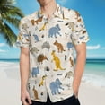 thumbnail image 5 of High Quality Hawaiian Shirts for Men Short Sleeve Aloha Beach Shirt Floral Summer Casual Button Down Shirts Blouses XY4TVS, 5 of 7