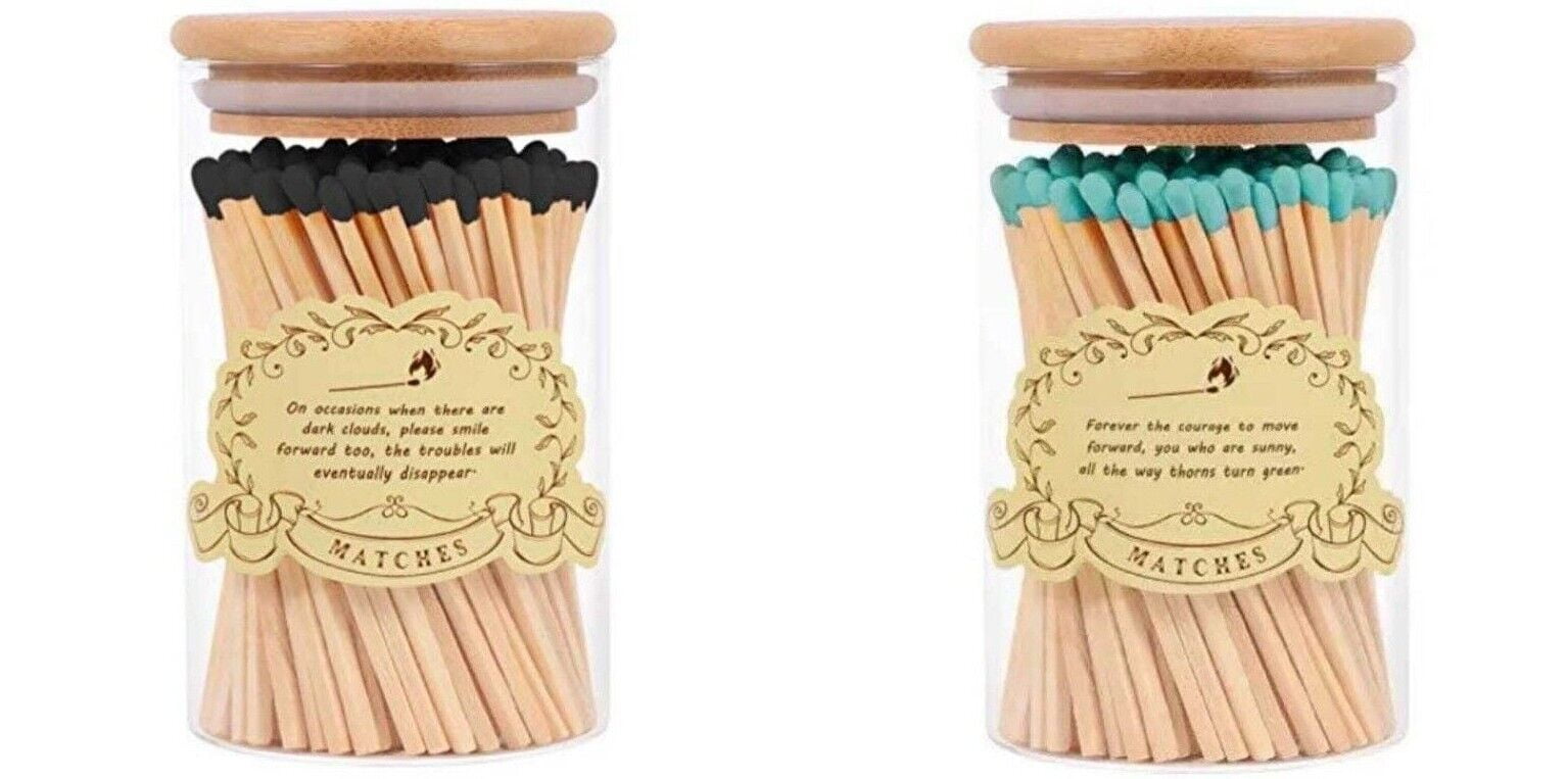 2 pack Matches Decorative, Long Matches for Candle Matchsticks 160ct