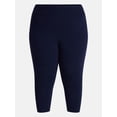 thumbnail image 6 of Terra & Sky Women's Plus Capri Legging, Sizes 0X-5X, 6 of 6