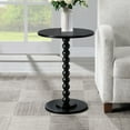 thumbnail image 2 of Classic Accents Venetian Islands Spindle Table in Black Wood Finish, 2 of 6