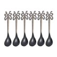 thumbnail image 1 of Cucharas de café de acero inoxidable 304, Mini cuchara dorada con mango de mariposa para agitar té, leche, vajilla de cocina y comedor para el hogar, 6 piezas Fivean unisex, 1 of 2