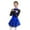 Blue, variant on iixpin Girl's Lyrical Dance Dress Ballet Dancewear Figure Ice Skating Leotard Dresses Ballerina Outfits Dusty Pink 12