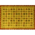 thumbnail image 1 of Ahgly Company Indoor Rectangle Oriental Yellow Modern Area Rugs, 7' x 10', 1 of 4
