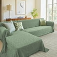thumbnail image 5 of Sectional Couch Covers for Sectional Sofa L Shaped Sofa Cover Blanket 2 Pieces L Shape Furniture Protector for Pets Dogs(Sage, X-Large), 5 of 17