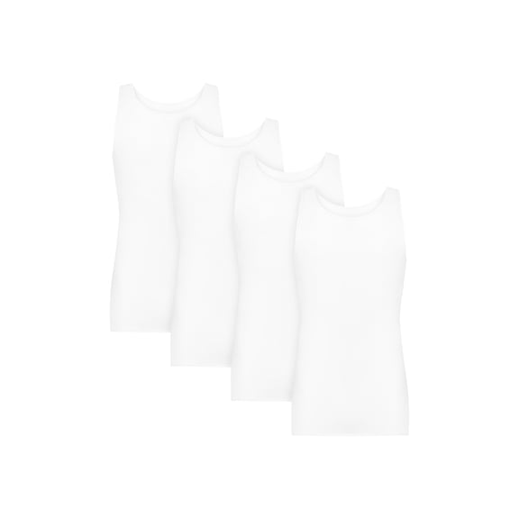 Hanes Big Man Ultimate ComfortSoft Men's Undershirts Tanks Pack – 4-Pack – Cool Comfort Cotton ( & Tall) White 2XB