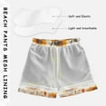 thumbnail image 3 of FORMRS Boys Swim Trunks Quick Dry Mesh Liner Boardshorts Sizes XS-XL, Watercolor Sunflowers and Leaves, 3 of 7